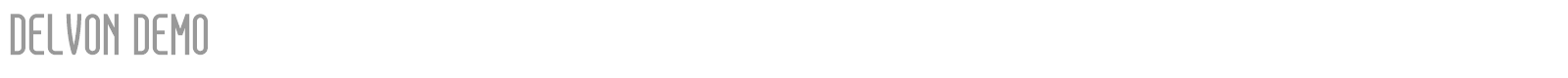 Delvon font preview